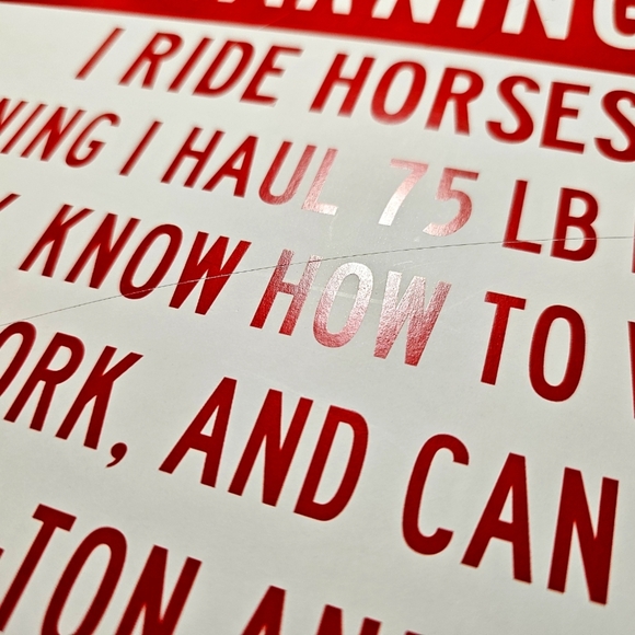 Tree-Free Greetings Funny Warning I Ride Horses Sign Plaque - Picture 11 of 14